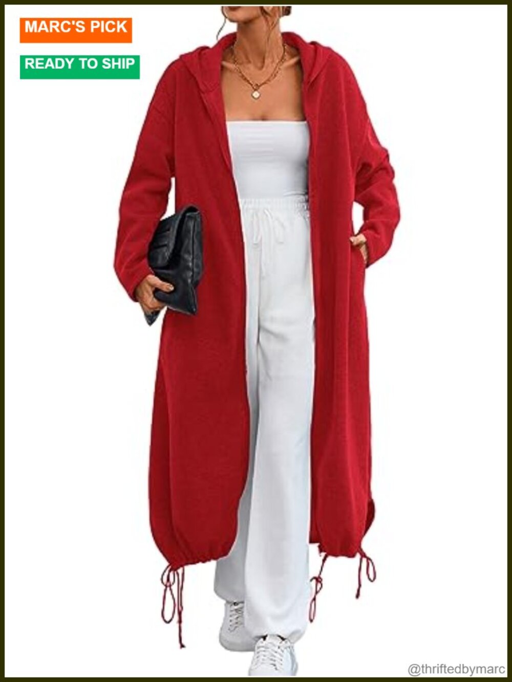 Oversized Full Zip Hooded Sweatshirt with Pockets Women Fall Long Jacket